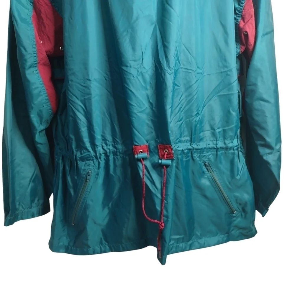 Vintage 90s Reebok Men's 1/4 Zip Hooded Pullover Windbreaker Jacket Size XL